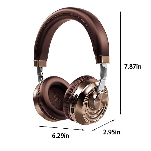 atinetok Bluetooth Wireless Noise-Cancelling Folding Headphones - Over-Ear 10 Hours Playtime Hi-Fi Stereo Music Sports Ultra-Long Standby Range Wired Wireless Headset for Game Sport
