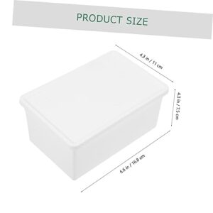 SOESFOUFU Box Sheet laundry storage box scent beads container Laundry Beads Container storage container laundry powder bin Large Capacity Bucket drawer plastic white washing powder