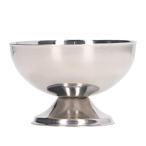 DAUZ Dessert Pudding Bowls, Long Lasting Surface Stainless Steel Elegant Trifle Tasting Bowls for Hotel (250ml)