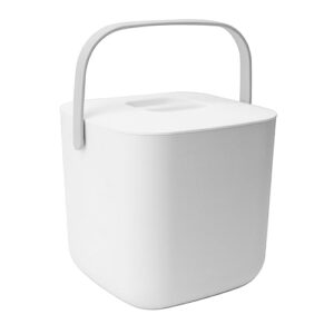 mini dishwasher, abs pc 8.5v 2a portable countertop dishwasher 18w kitchen deep cleaner (white)