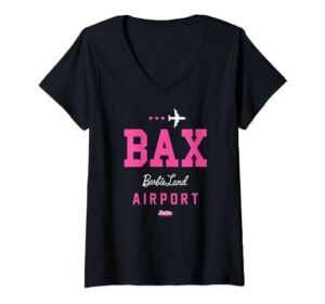 barbie the movie - barbie land airport v-neck t-shirt