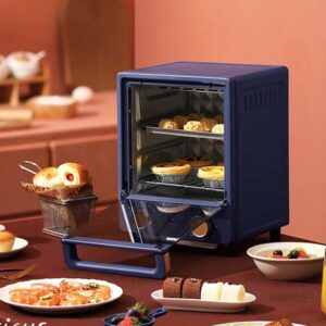 FZZDP Household Electric Baking Oven Mini Vertical oven Intelligent Pizza Dessert Cake Maker 60min Timing Baking Tools