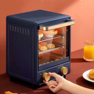 FZZDP Household Electric Baking Oven Mini Vertical oven Intelligent Pizza Dessert Cake Maker 60min Timing Baking Tools