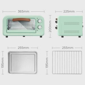 FZZDP Mini Electric Oven Bread Pizza Food Baking Machine Household Home Appliance Food Oven Fast Heating