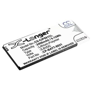 SunxSiaz Li-Polymer Battery, 2400mAh Replacement Battery GP-S10-374192-010H CP-BATT-8821 74-102376-01, for 8800