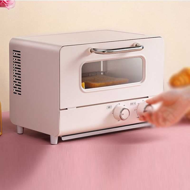 FZZDP Electric Oven Pink Household Small Oven Capacity Multifunction Baking Mini Air Toaster Oven Electric Oven for Baking