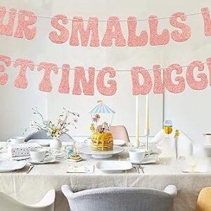 Our smalls is getting biggie banner, 1st Birthday Decorations，Notorious The Big One Biggie 1st Birthday Decor For Kids, Hip Hop Theme First Birthday Baby Shower Party Supplies Rose Gold Glitte.