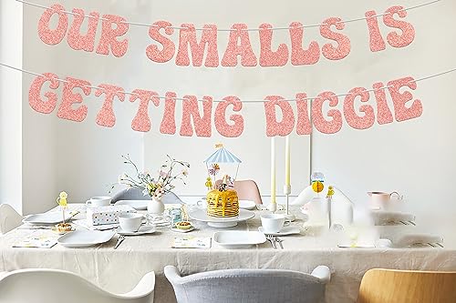 Our smalls is getting biggie banner, 1st Birthday Decorations，Notorious The Big One Biggie 1st Birthday Decor For Kids, Hip Hop Theme First Birthday Baby Shower Party Supplies Rose Gold Glitte.