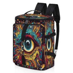 colorful eyes astrology (01) gym duffle bag for traveling sports tote gym bag with shoes compartment water-resistant workout bag weekender bag backpack for men women