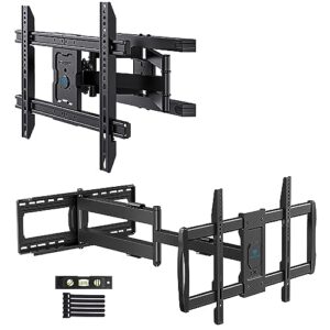 perlesmith tv wall mount for 37-80 inch tvs up to 132 lbs, max vesa 600x400, 16" wood studs, long arm tv wall mount for 37-84 inch tvs, with 42.72 inch extension arm, max vesa 600x400mm up to 132lbs
