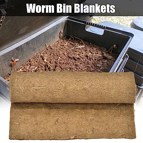 Worm Blanket, Worm Bin Blankets, Worm Composter, Compost Tumbler Worm, Farm Kit Worm Bin Bag Garden Compost Bin Worm Jute Fibre for Compost Bin, Jute Fibre for Compost Bin, Compost Tumbler Moist