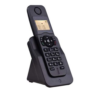 dsfen expandable cordless phone telephone with lcd display caller id 50 phone book memories hands-free calls conference call 16 languages support 5 handsets connection for office business home
