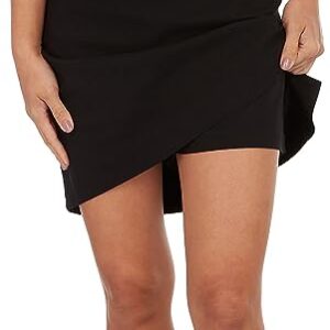 Coral Bay Womens Solid Pocket Skort Medium Black