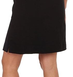 Coral Bay Womens Solid Pocket Skort Medium Black