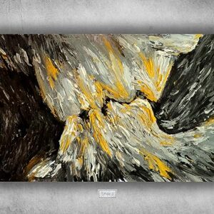 Canvas Wall Art Love Painting for Couples Bedroom, Love Painting Wall Art, Wall Art Love, Kiss Painting, The Kiss Painting Print, Kiss Canvas Wall Art (Ready to hang 24"x36", Style 1)