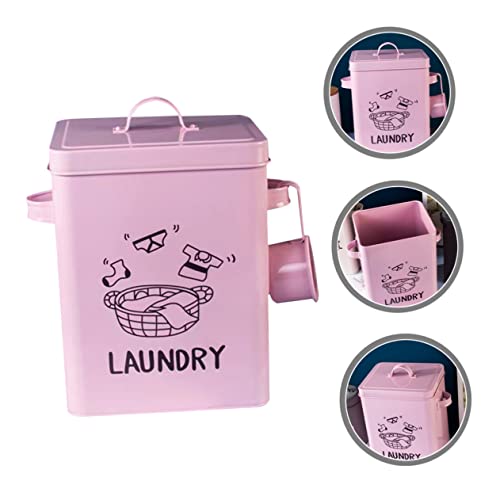 DOITOOL Box Washing Powder Drum Pet Food Dispenser Multifunctional Storage Box Makeup Storage Case Laundry Organization Storage Laundry Container Makeup Wall Organizer Useful Box