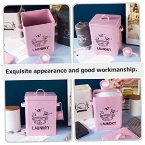 DOITOOL Box Washing Powder Drum Pet Food Dispenser Multifunctional Storage Box Makeup Storage Case Laundry Organization Storage Laundry Container Makeup Wall Organizer Useful Box