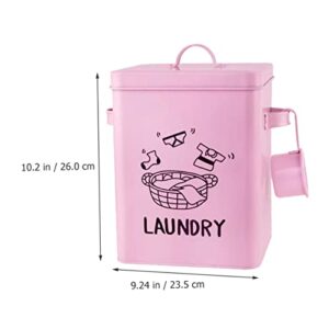 DOITOOL Box Washing Powder Drum Pet Food Dispenser Multifunctional Storage Box Makeup Storage Case Laundry Organization Storage Laundry Container Makeup Wall Organizer Useful Box