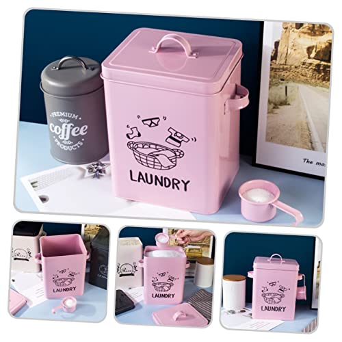 DOITOOL Box Washing Powder Drum Pet Food Dispenser Multifunctional Storage Box Makeup Storage Case Laundry Organization Storage Laundry Container Makeup Wall Organizer Useful Box