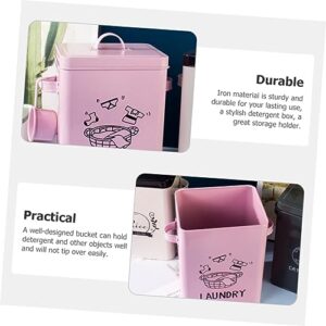 DOITOOL Box Washing Powder Drum Pet Food Dispenser Multifunctional Storage Box Makeup Storage Case Laundry Organization Storage Laundry Container Makeup Wall Organizer Useful Box