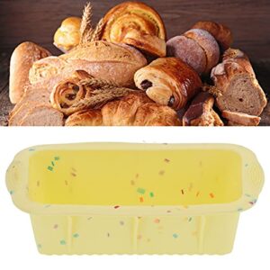 Bread Pan Tools Baking Pan Silicone Pan Rectangle Cake Rectangular for Loaf Color Dots Pancake Maker Pan Pan Rectangular Cake Pans (Color grain yellow)