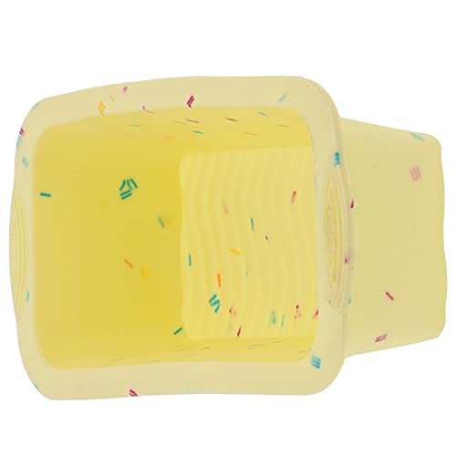 Bread Pan Tools Baking Pan Silicone Pan Rectangle Cake Rectangular for Loaf Color Dots Pancake Maker Pan Pan Rectangular Cake Pans (Color grain yellow)