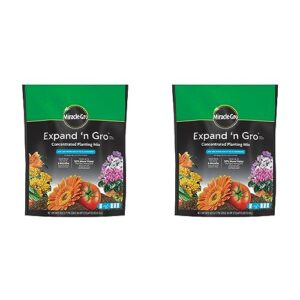 miracle-gro expand 'n gro concentrated planting mix 0.33 cf (pack of 2)