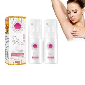 beeswax hair removal mousse, gentle beeswax hair removal mousse, hair removal spray, effective & painless hair removal cream (30ml*2pcs)