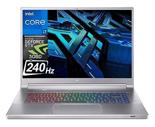 Acer Predator Triton 300 SE Gaming Laptop 2023 Newest, 16" 240Hz IPS Display, Intel Core i7 12700H Processor, NVIDIA GeForce RTX 3060, 64GB RAM, 2TB SSD, Wi-Fi 6E, Backlit Keyboard, Windows 11 Home