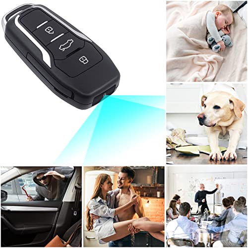 ClODGDGO 64GB Spy Camera Car Key,360 Minutes Battery Life Mini, Nanny Cam Hidden Camera with HD 1080P,Surveillance & Security Cameras