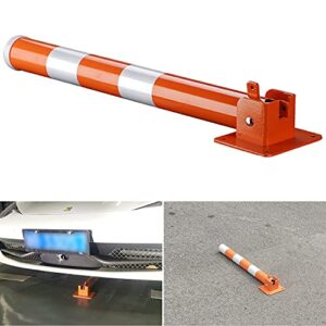 NOGRAX Parking Posts for Driveways Lockable Folding Security Post Parking Space Lock Reflective Parking Cones with Keys Parking