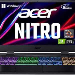 acer 2023 Newest Nitro 5 Gaming Laptop, 15.6" 165 Hz IPS Display, AMD Ryzen 7 6800H (8 core), NVIDIA GeForce RTX 3070 Ti, 16GB DDR5 RAM, 1TB SSD, Wi-Fi 6E, Backlit Keyboard, Windows 11 Home