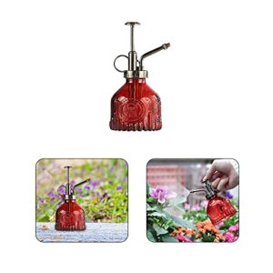 KELINFONG Field Sprinklers Gardening Glass Retro Spray Watering Watering Air Pressure Can Can Watering Patio & Garden (Red, One Size)