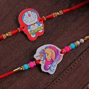 Siddhatva Set of 2 Combo Rakhi for Brother Traditional Fancy Cartoon Rakhi for Small Brother Thread Band for Bhaiya Fancy Rakhee Rakhshabandhan