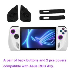 PIAOLGYI Rear Buttons and Port Cover for Asus ROG Ally,Port Guard,Back Button Replacements for ROG Ally,Accessories Compatible with Asus ROG Ally