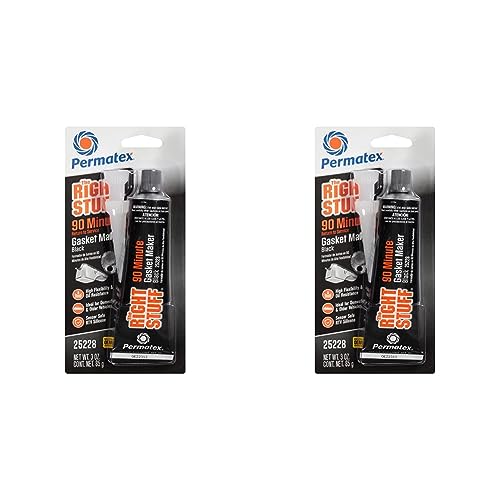 Permatex 25228 The Right Stuff 90 Minute Black Gasket Maker, 3 oz, 1 Count (Pack of 2)