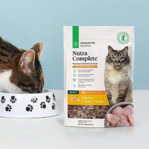 ULTIMATE PET NUTRITION Nutra Complete Premium Chicken Cat Food - Freeze Dried Chicken Cat Food - Feline Freeze Dried Food (12 Oz)