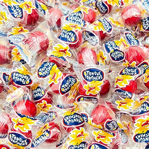 LaetaFood Tongue Torchers Cinnamon Flavored Hard Candy (1 Pound Bag - Approx. 80 Count)