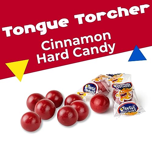 LaetaFood Tongue Torchers Cinnamon Flavored Hard Candy (1 Pound Bag - Approx. 80 Count)