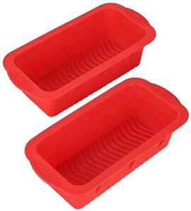 dswq set of 2 silicone bread and loaf pan nonstick bread pans baking supplies baking pan kitchen set bread pan baking pans set baking set baking molds