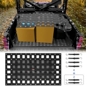 utv cargo net -starknightmt universal utv bed net with adjustable straps compatible with polaris ranger general can-am defender commander kawasaki mule cfmoto uforce 45.7 * 27.2 inch