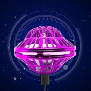 Airshi Flying Orb Toys, Hover Fly Toy Suspension Induction Intelligent Cyclotron for Square (Purple)