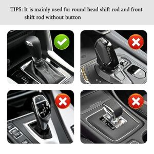 SSNNUU 2Pcs Silicone Car Gear Shift Cover,Great Anti-Slip Automatic Gear Shift Knob Stick Protector for Man&Women Car Decor,Universal Interior Car Accessories for Car SUV Truck (Gray)