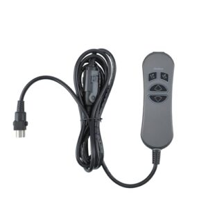 MineCtrl 4 Button 5 Pin Prong MLSK110-A2 Hand Control Handset Remote with USB and Backlight for Lift Chairs Power Recliners