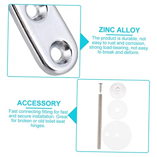 OSALADI Braces Kit 1 Set Toilet Lid Hinge s Toilet Cover Seat Toilet Seats s Toilet Repair Kit Toilet Cover Hinges Toilet Fasteners Toilet Seat Hinge Fitting Water Tank Silver