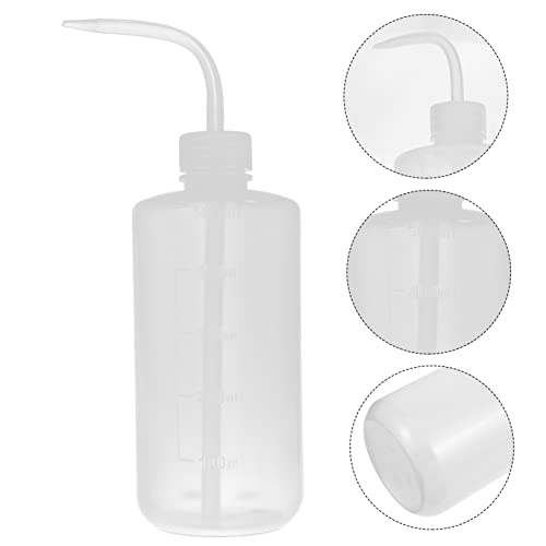 SOLUSTRE 1pc plastic scrubber squirt bottle for hair flower watering can water spray bottle for hair scale wash bottle Bend Mouth Wash Bottle plant Water Squirt bottle refillable bottle