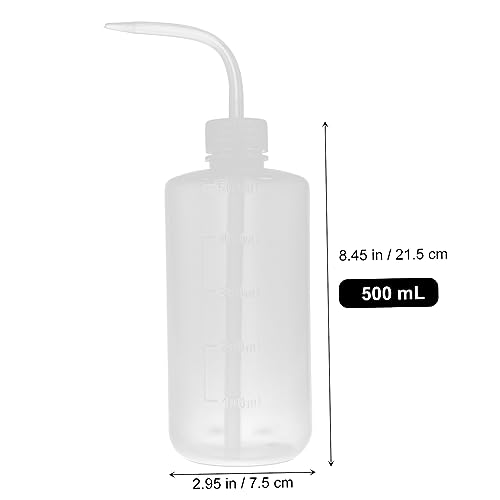 SOLUSTRE 1pc plastic scrubber squirt bottle for hair flower watering can water spray bottle for hair scale wash bottle Bend Mouth Wash Bottle plant Water Squirt bottle refillable bottle