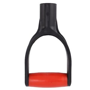 DShaped Shovel Handle, Ergonomic Reusable 32mm Inner Diameter Multifunctional Shovel Handle Replacement Handle for Snow Shovel (Red Black)