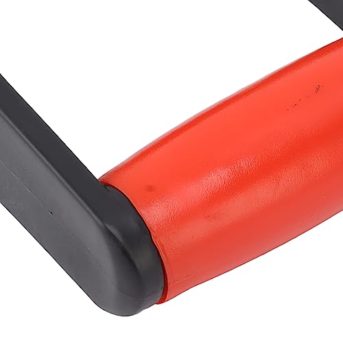 DShaped Shovel Handle, Ergonomic Reusable 32mm Inner Diameter Multifunctional Shovel Handle Replacement Handle for Snow Shovel (Red Black)