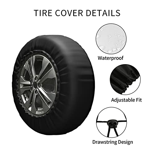 Not All Those Who Wander are Lost Spare Tire Cover Weatherproof Wheel Protectors Universal Fit for Trailer Rv SUV Truck Camper Travel Trailer 15"